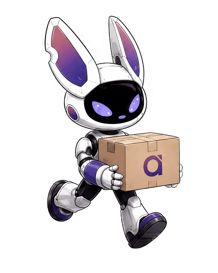 delivery cutout — mascot · Alter AI